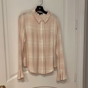 Sanctuary Rayon Blouse with ruffle cuffs